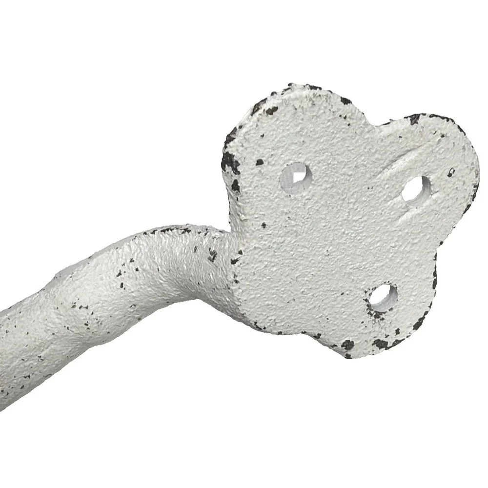 New Hobby Lobby 9in White Rustic Grab Handle Metal